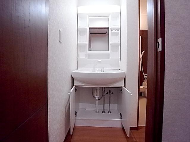 Wash basin, toilet. High-quality space is directing the room