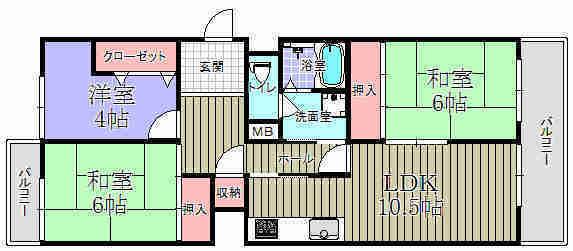 Floor plan. 3LDK, Price 7.8 million yen, Occupied area 70.38 sq m , Smile will overflow of balcony area 12.35 sq m family