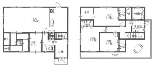 Floor plan. 24,800,000 yen, 4LDK, Land area 121.18 sq m , Building area 110.16 sq m