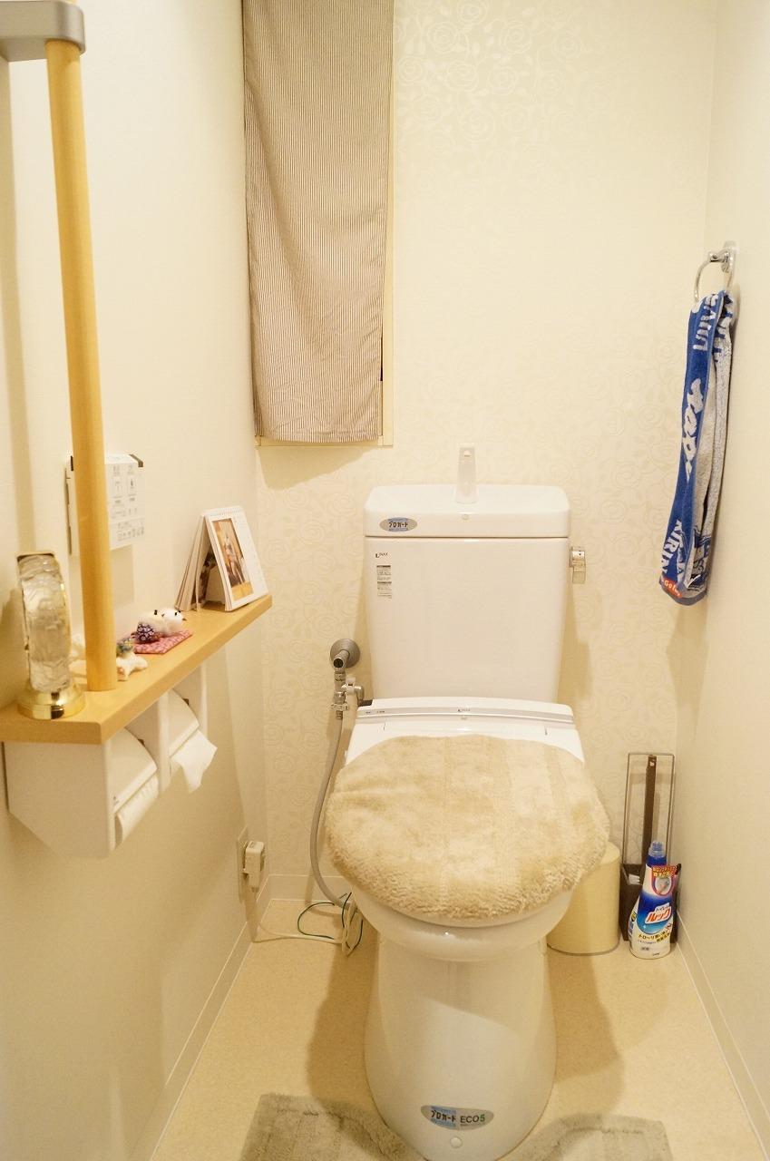 Other Equipment. Washlet of INAX! Paper with a holder with handrail!