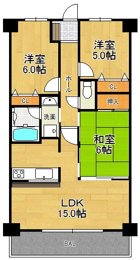 Floor plan. 3LDK, Price 17,900,000 yen, Footprint 68.6 sq m , Balcony area 9.92 sq m
