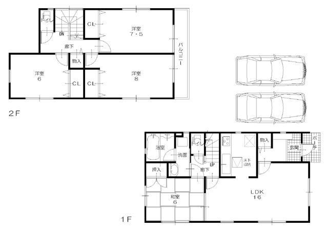 Floor plan. 30,800,000 yen, 4LDK, Land area 120.01 sq m , Building area 100.44 sq m