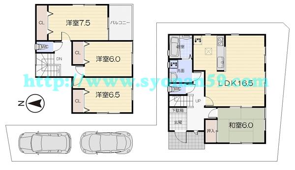 Floor plan. 23.8 million yen, 4LDK, Land area 144.37 sq m , Building area 104.33 sq m floor plan