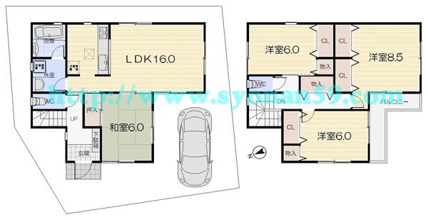 Floor plan. 30,800,000 yen, 4LDK, Land area 120.01 sq m , Building area 103.68 sq m floor plan