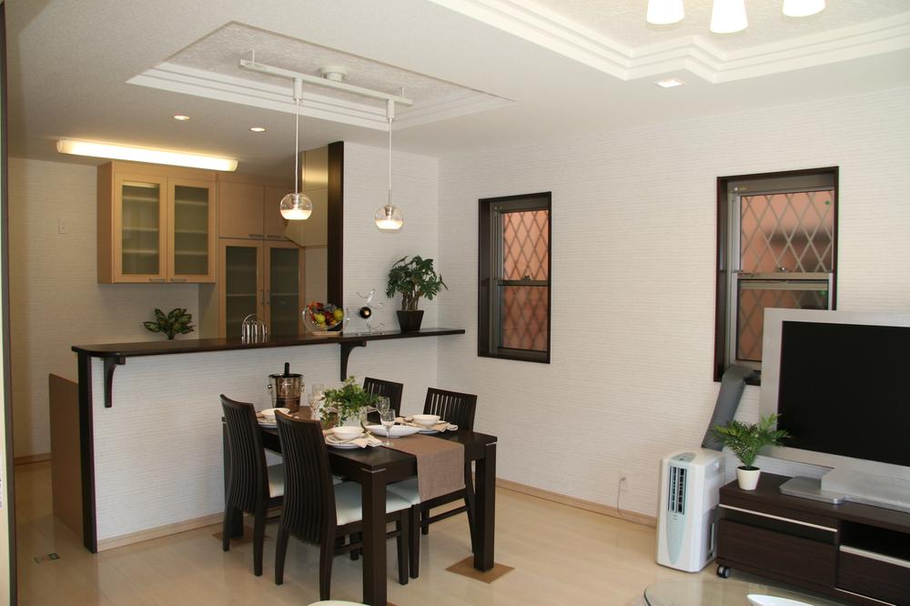 Model house photo. Our construction cases