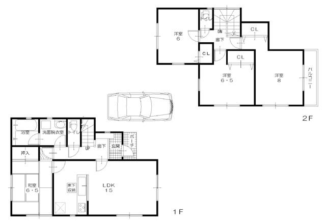 Floor plan. 28.8 million yen, 4LDK, Land area 120.01 sq m , Building area 95.58 sq m