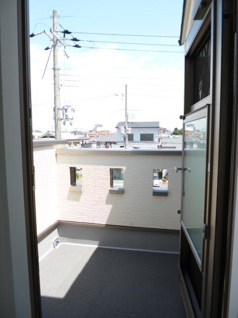 Balcony. A balcony on the third floor hallway