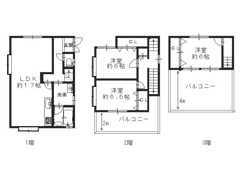 Floor plan. 17.8 million yen, 3LDK, Land area 116.39 sq m , Building area 86.26 sq m