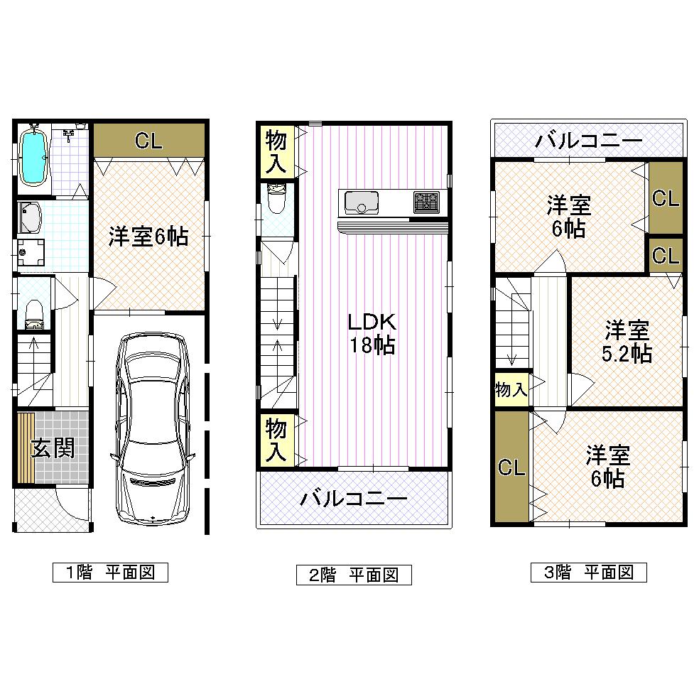 Other building plan example. Building plan example Building price 15.8 million yen, Building area 110 sq m