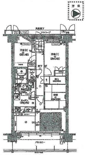 Floor plan. 3LDK, Price 19,850,000 yen, Occupied area 66.75 sq m , Balcony area 11.78 sq m