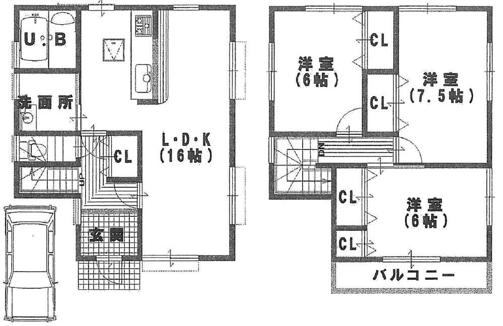 Floor plan. 25,800,000 yen, 3LDK, Land area 90.5 sq m , Building area 84.24 sq m