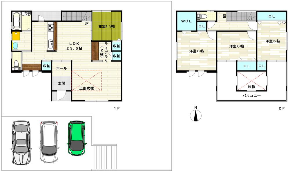 Floor plan. 41,800,000 yen, 4LDK, Land area 245.19 sq m , Building area 118.35 sq m