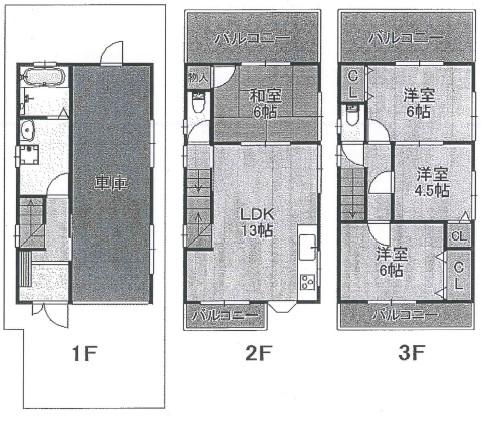 Floor plan. 11.8 million yen, 4LDK, Land area 60.5 sq m , Building area 109.35 sq m