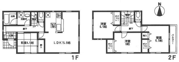 Floor plan. 23 million yen, 4LDK, Land area 117.39 sq m , Building area 93.15 sq m