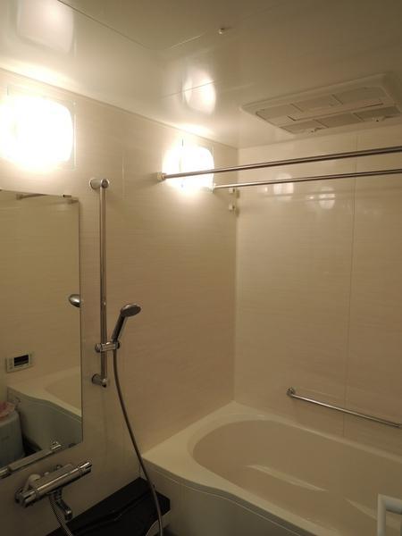 Bathroom. With bathroom drying heater. Mist sauna will be addictive.