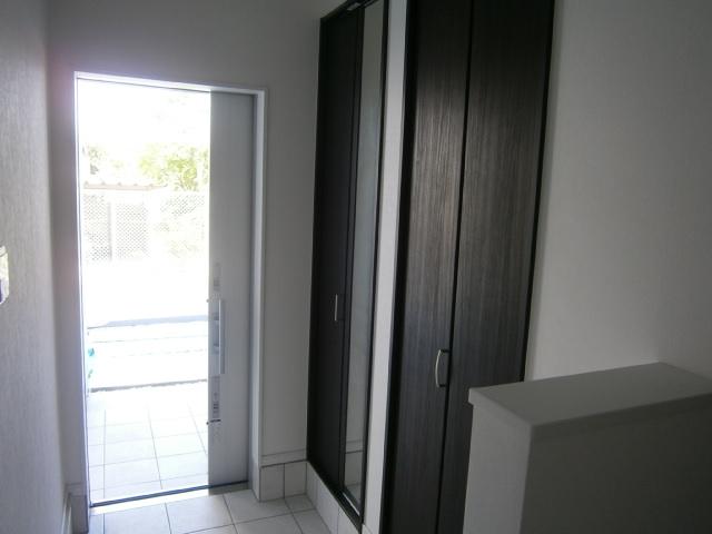 Entrance. There storage, I have a mom is happy large mirror!