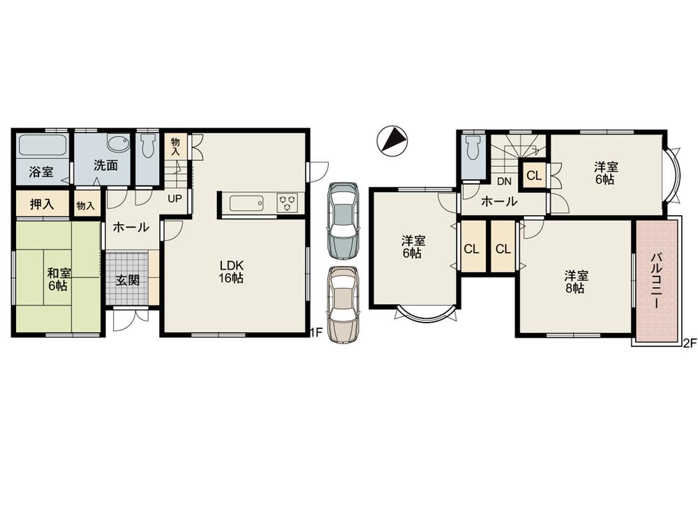 Floor plan. 23.8 million yen, 4LDK, Land area 112.58 sq m , Building area 99.36 sq m