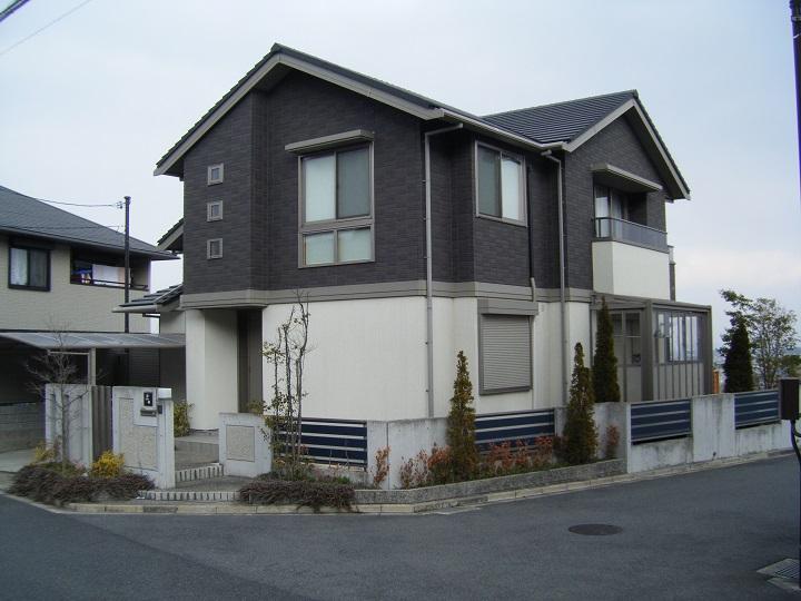 Building plan example (exterior photos). It is the example of construction of Misawa Homes. 