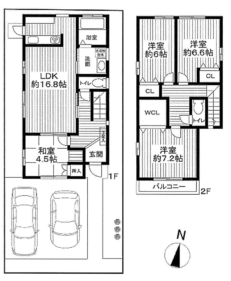Floor plan. 25,900,000 yen, 3LDK, Land area 133.59 sq m , Building area 109.5 sq m
