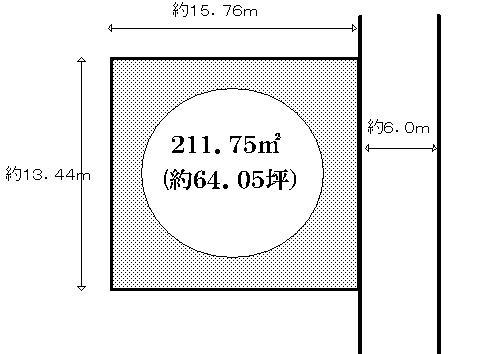 Compartment figure. Land price 18,800,000 yen, Land area 211.75 sq m