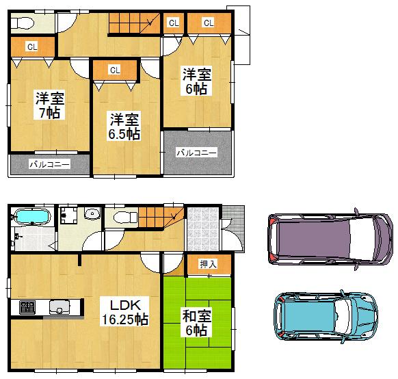 Floor plan. 23.8 million yen, 4LDK, Land area 151.16 sq m , House perfect for building area 99.22 sq m want to freely To Parenting family