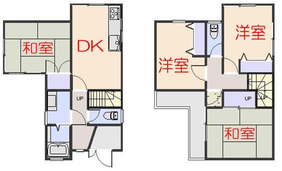 Floor plan. 15.8 million yen, 4DK, Land area 67.61 sq m , Building area 73.62 sq m