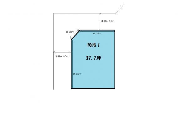Compartment figure. Land price 40 million yen, Land area 91.58 sq m compartment view