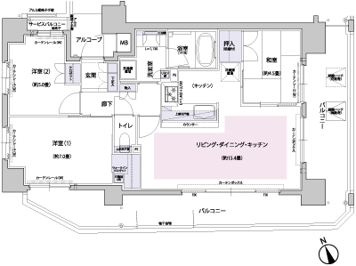 Floor: 3LDK + WIC, the area occupied: 68.7 sq m, Price: 32.8 million yen