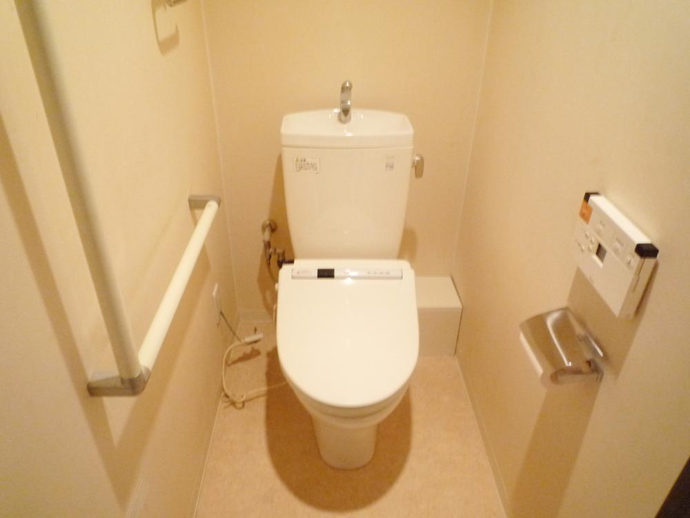 Toilet. With hot water cleaning function.