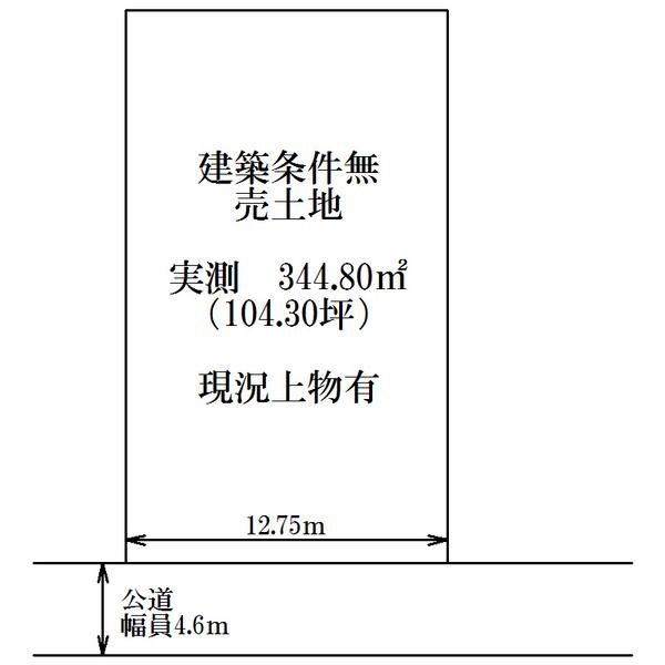 Compartment figure. Land price 146 million yen, Land area 344.8 sq m