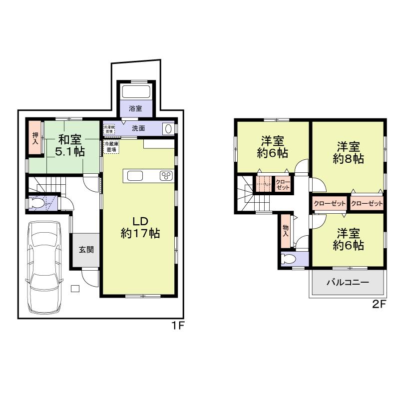 Building plan example (floor plan). Building plan example Building price  16 million yen Jutsuyuka area   100.0 sq m