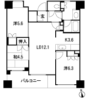 Floor: 3LDK, occupied area: 70.79 sq m, Price: 40.7 million yen