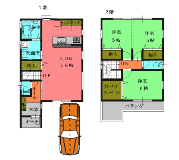 Floor plan. (A No. land), Price 39,800,000 yen, 3LDK, Land area 90.52 sq m , Building area 81.97 sq m