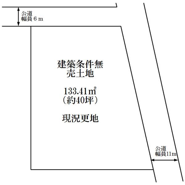 Compartment figure. Land price 60,530,000 yen, Land area 133.41 sq m