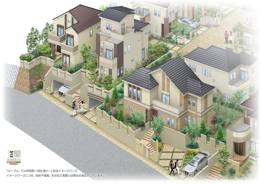 Cityscape Rendering. Gas power generation that can My home power generation ・ Installing a hot-water supply heating and cooling system "ECOWILL". Get the seismic grade 3 at the design house performance evaluation, Flat 35S target (Cityscape Rendering)