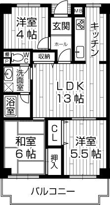 Floor plan. 3LDK, Price 17,900,000 yen, Occupied area 68.32 sq m , Balcony area 10.26 sq m