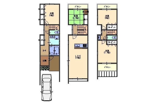 Floor plan. 40,800,000 yen, 4LDK, Land area 69.5 sq m , Building area 113.94 sq m plan view
