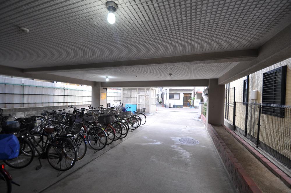 Other common areas. Bicycle parking space is also firmly secured