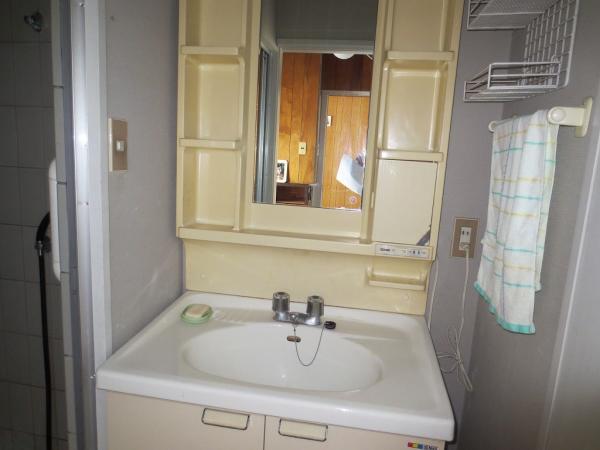 Wash basin, toilet. First floor basin space. It is located between the bus and the toilet