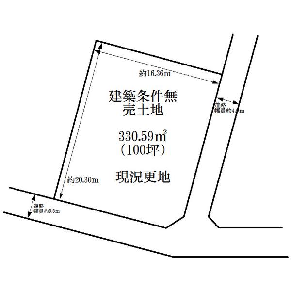 Compartment figure. Land price 180 million yen, Land area 330.59 sq m