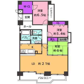 Floor plan. 3LDK + S (storeroom), Price 30,800,000 yen, Footprint 119.24 sq m , It is quite luxurious floor plan with 21 pledge alone balcony area 18.65 sq m living!