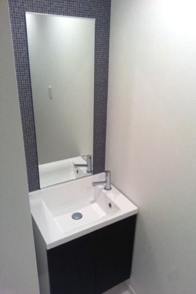 Wash basin, toilet. The company example of construction (free to choose)