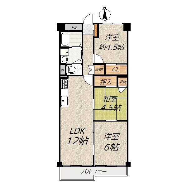Floor plan. 3LDK, Price 11.8 million yen, Occupied area 60.77 sq m , On the balcony area 5.8 sq m carpet winter warm. You difference is warmth of the feet.