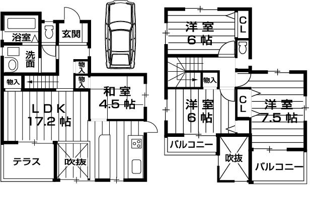 Floor plan. 49,800,000 yen, 4LDK, Land area 103.21 sq m , Building area 98.82 sq m