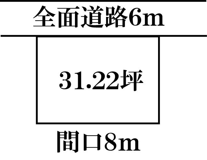Compartment figure. Land price 31,200,000 yen, Land area 103.21 sq m