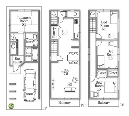 Floor plan. 32,800,000 yen, 4LDK, Land area 49.4 sq m , Floor plan is freedom in building area 102.06 sq m Free Plan