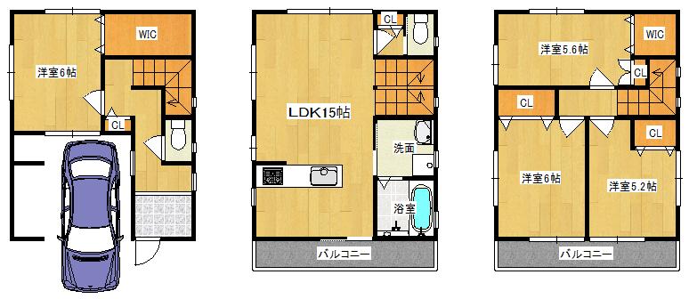Floor plan. 32,800,000 yen, 4LDK, Land area 64.2 sq m , Building area 111.78 sq m   ◆ Floor plan