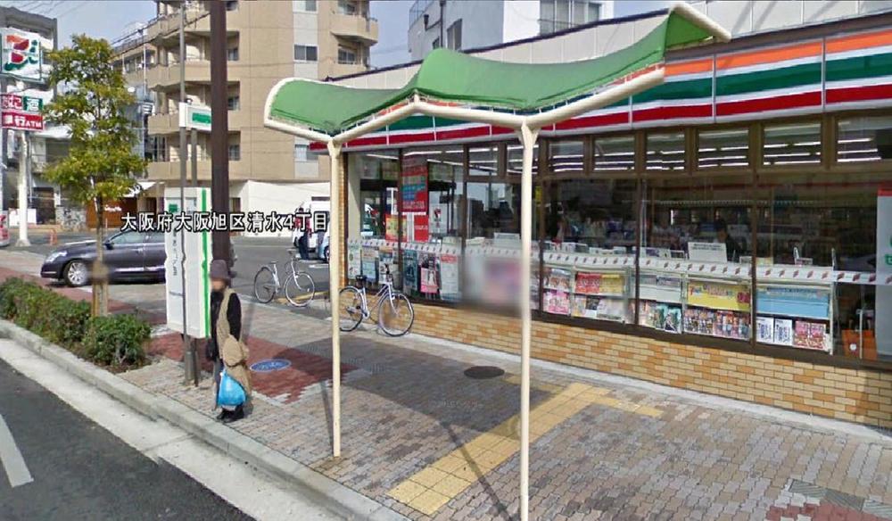 Convenience store. Seven-Eleven 329m to Osaka Shimizu Ekimae