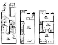 Floor plan. 28.8 million yen, 4LDK, Land area 67.56 sq m , Building area 95.09 sq m