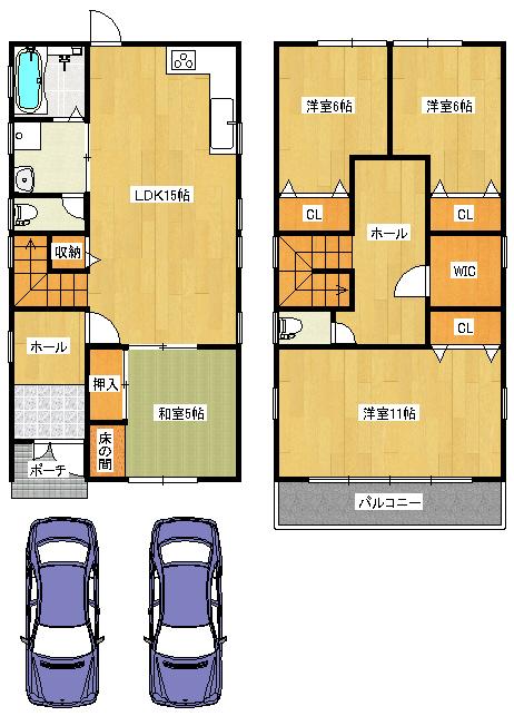 Floor plan. 32,800,000 yen, 4LDK, Land area 102.44 sq m , Building area 112.62 sq m   ◆ Floor plan